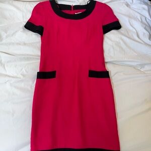 Elegant Pink and Black Women's Dress